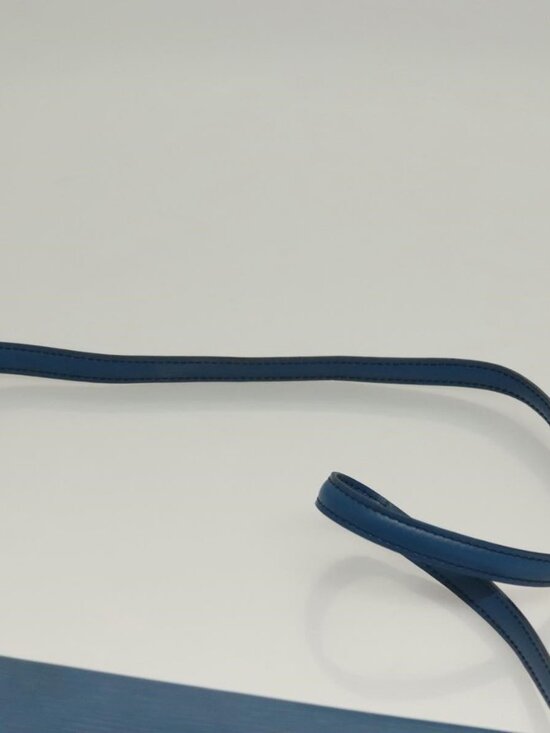 Authentic LOUIS VUITTON Epi Pochette Arche Shoulder Bag Blue M52575 LV - Picture 6 of 16